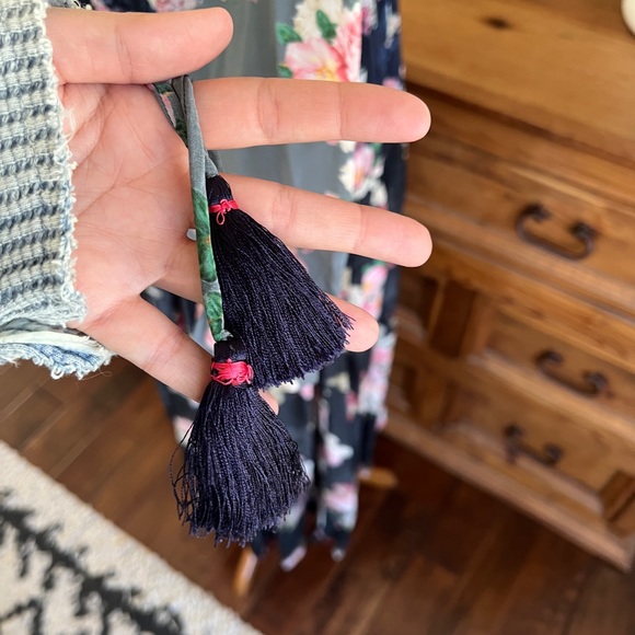 Free People Rare Floral Tiered Mixed Print Maxi Dress XS - Picture 10 of 16